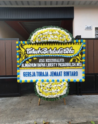 Papan Bunga Duka di Jati Perumnas