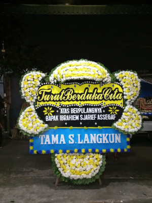 Papan Bunga Duka di Jati Perumnas